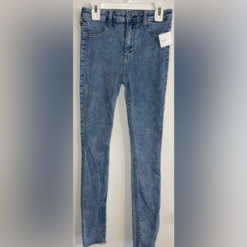 Women’s Juniors Hollister Jean Legging 0 Regular High Rise Crop Advance Stretch